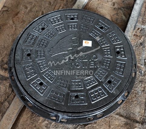 manhole cover custom untuk proyek spazio tower