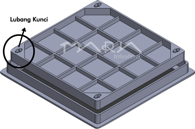 drawing recessed manhole cover