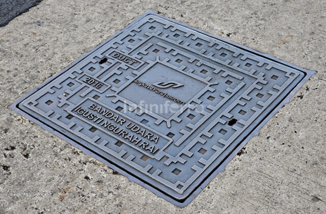 manhole cover di bandara ngurah rai