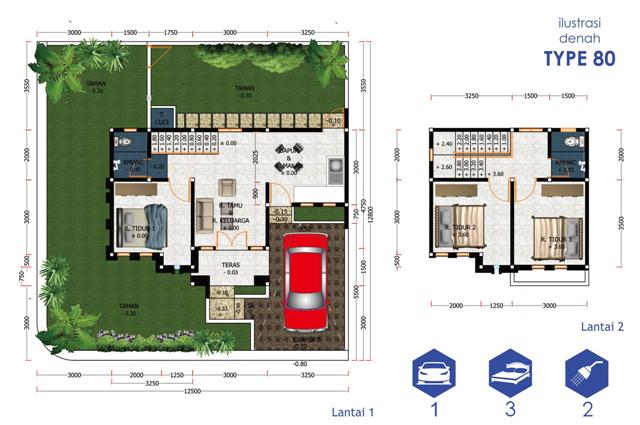 denah perumahan kuantan regency wirobrajan