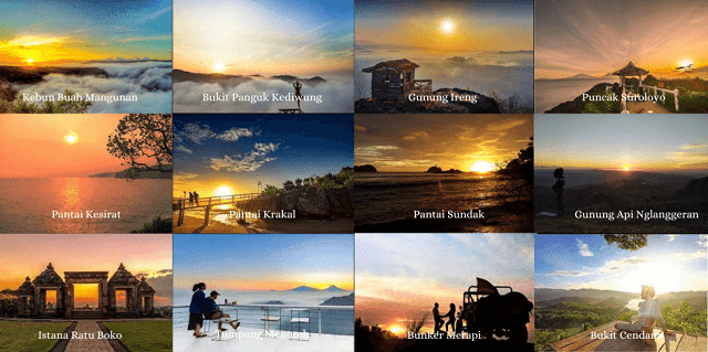 spot sunrise jogja