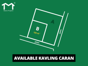 denah tanah kavling caran